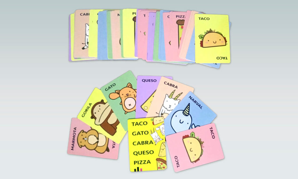 Taco Gato Cabra Queso Pizza 70 cartas!